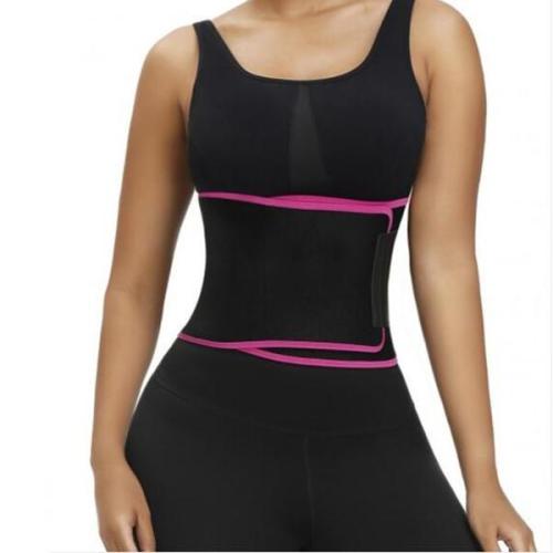 WAIST CONTROL ROSE RED NEOPRENE WAIST TRAINER