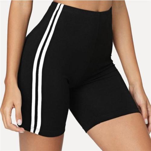 CONTRAST STRIPED SIDE CYCLING SHORTS
