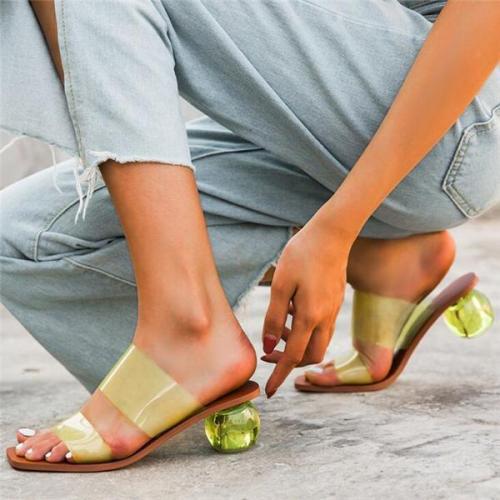 Fashion Slip On round sandals
