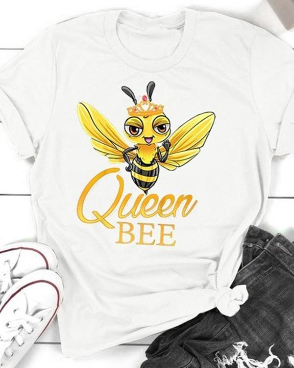 Queen Bee Casual T-shirt Tee