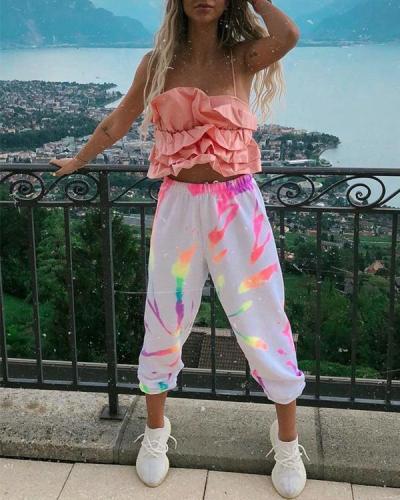 Fashion Sexy Printed Leisure Trousers Pants