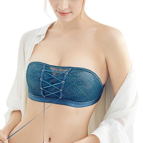 STRAPLESS BRA INVISIBLE SEXY LACE SEAMLESS ADJUSTABLE UNDERWEAR