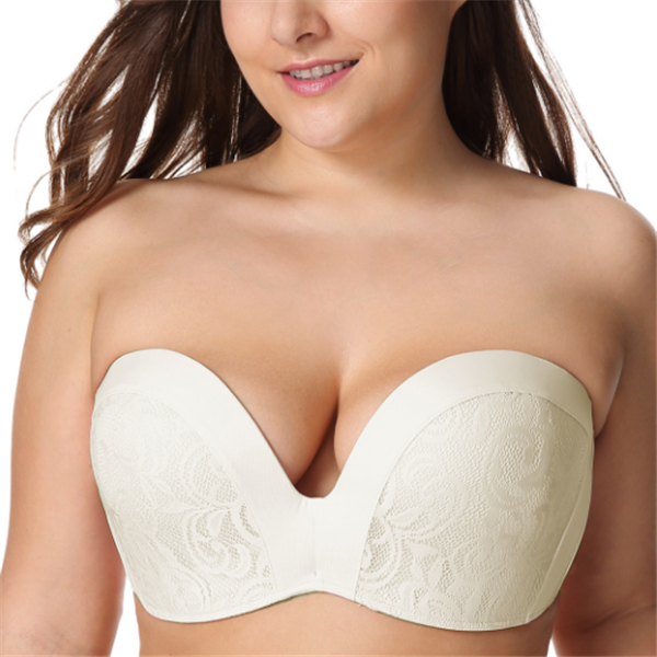 GREAT SUPPORT LACE STRAPLESS BRA
