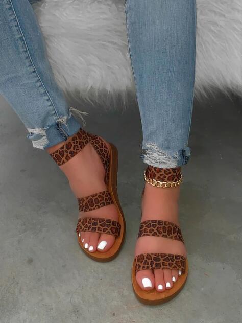 Summer Leopard Sandals