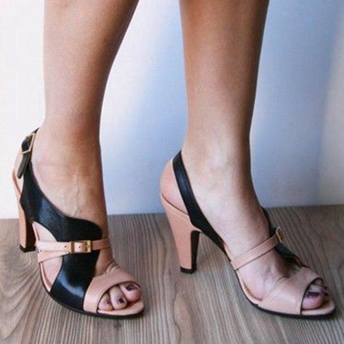 Women High Heel Open Toe Elegant Sandals