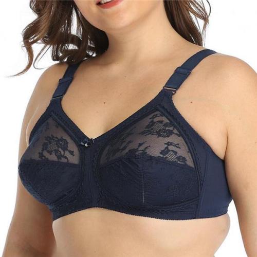 WOMEN'S FULL COVERAGE NON PADDED LACE PLUS SIZE BRA