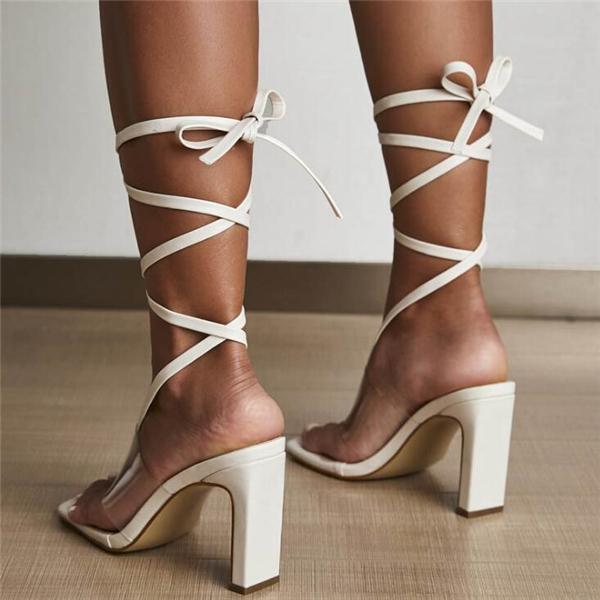 Fashion Lace Up High Heels