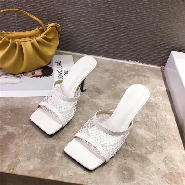 2020 Fashion High-heeled Net Sandals