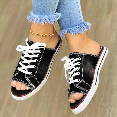 Flat Heel Holiday Slippers