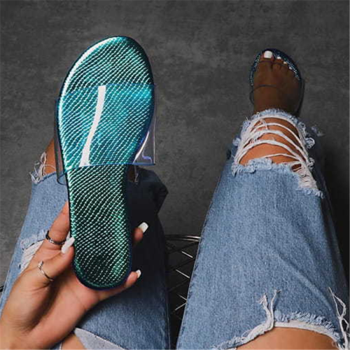 Slip-On Flat With Flip Flop Rubber Summer Slippers