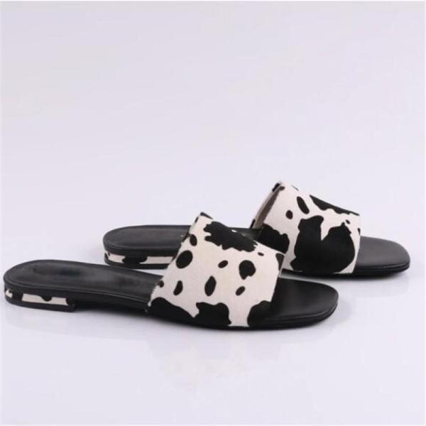 cow print flats