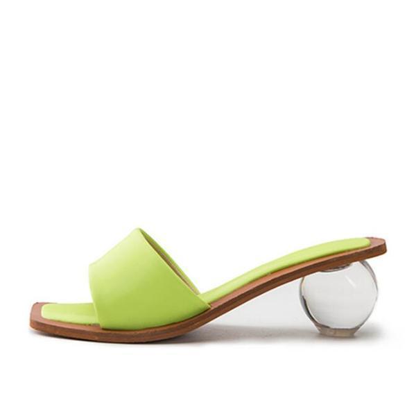 Fashion Slip-On Round Sandals