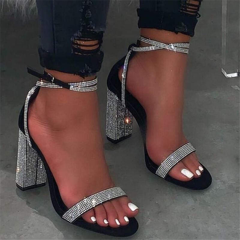chunky heel open toe
