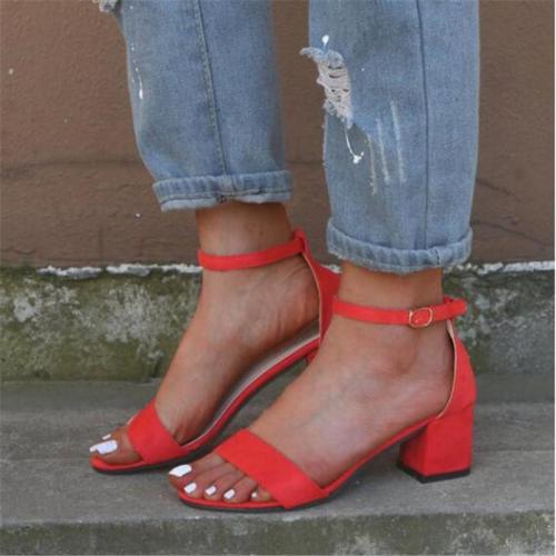 Plain Velvet Ankle Strap Peep Toe Date Dress Sandals