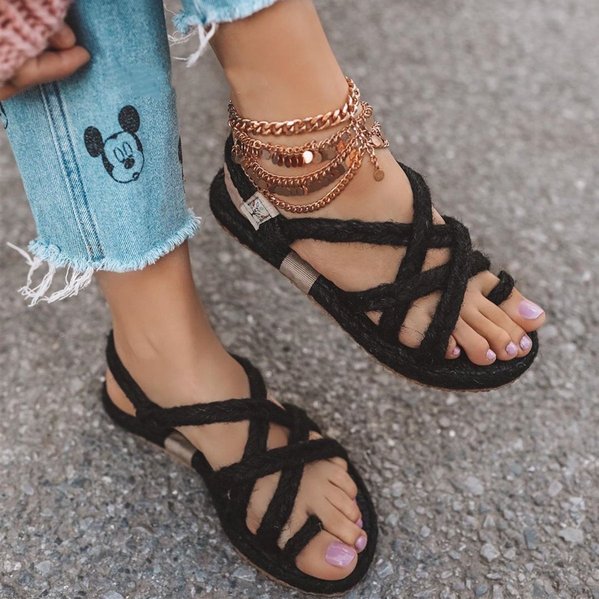 lace up slide sandals