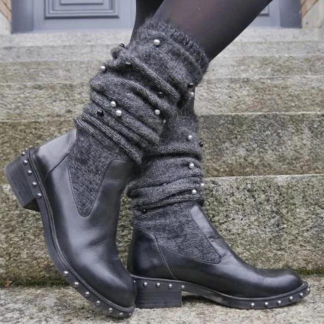 New Fashion Comfortable Low Heel Wool Warm Boots