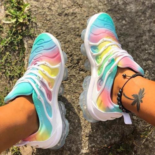 Fashion Slip-On Flat With Color Block Women Sneakers