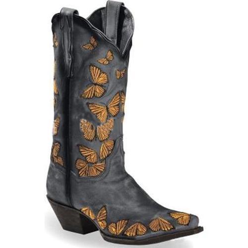 Women Butterfly Printed Ankle Boots