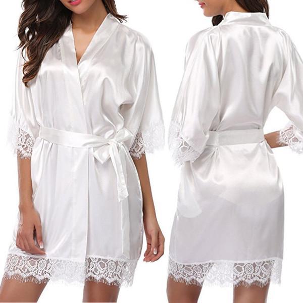 Fashionable sexy ice silk pajamas nightdress ladies pajamas