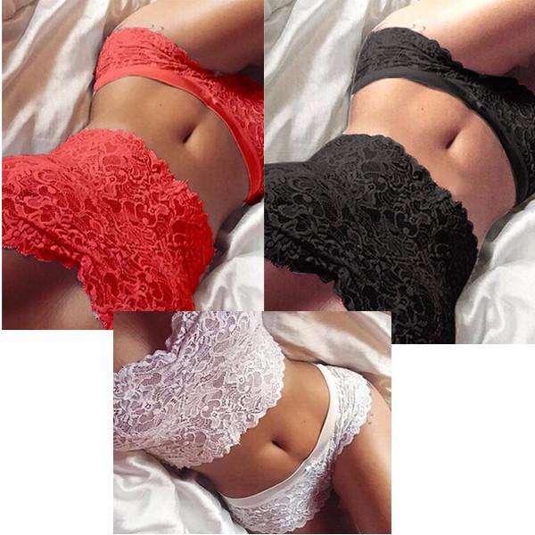 Sexy Wrapped Chest Lace Lingerie Set（3 set）