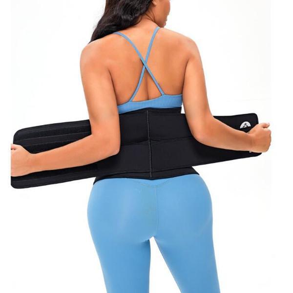 TOPMELON Fitness Zipper Double Belt  Waist Trainer Fashion Comfort