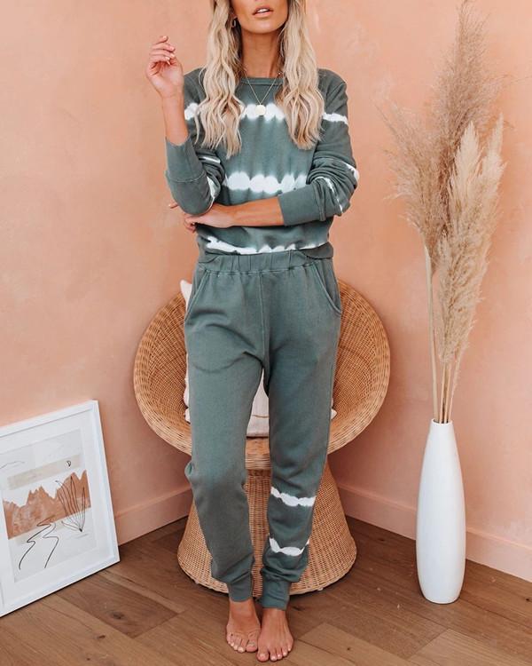 Comfy Loose  Sweatsuit Loungewear at Home Wear