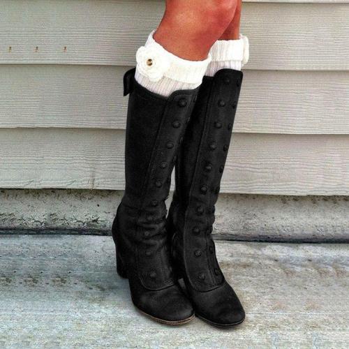 Women Vintage Medieval Boots Retro Cosplay High Martin Boots