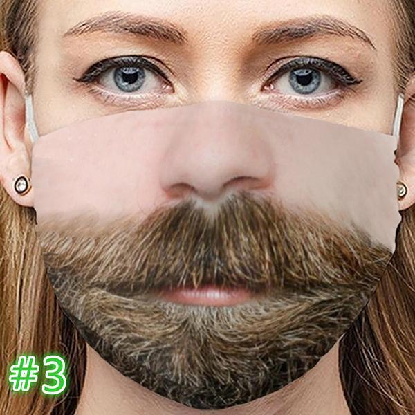 Funny Face Expression Breathable Cotton Mouth Mask