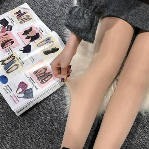 Bare Leg Artifact Warm Velvet Trousers Leggings