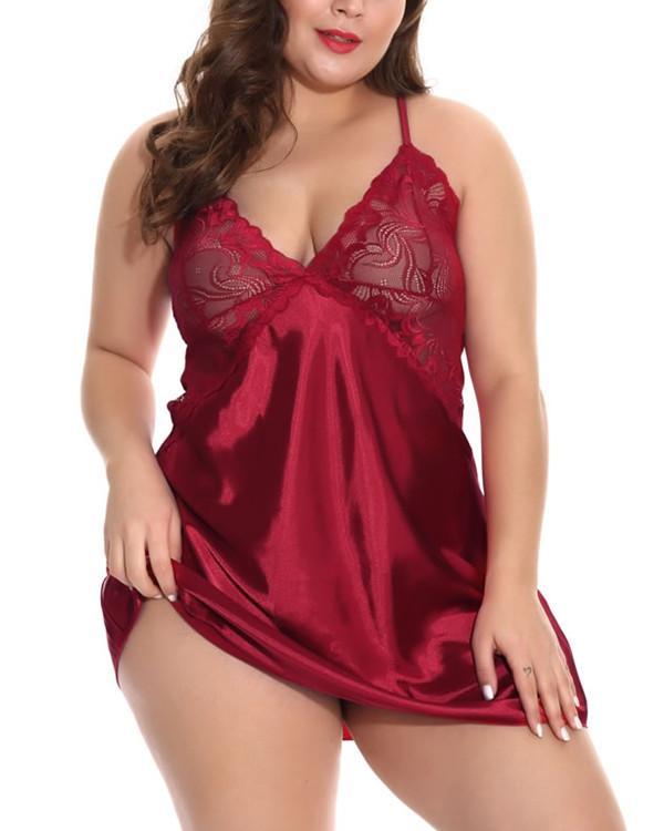 Plus Size You're My Muse Babydoll Set