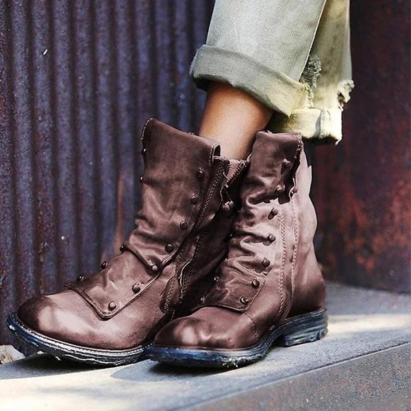 Solid Color Fashion Martin Boots