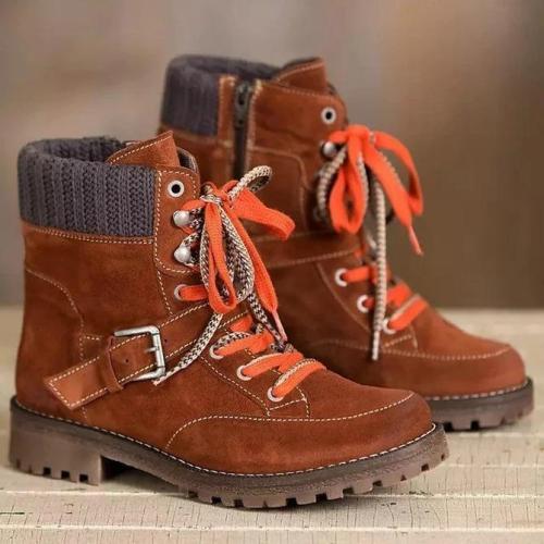 Faux Suede Casual Winter Boots