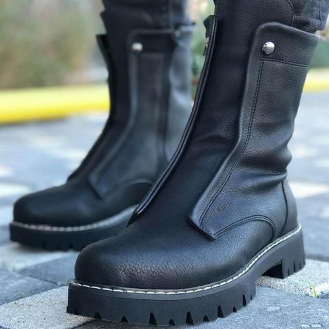 Side Zipper Martin boots