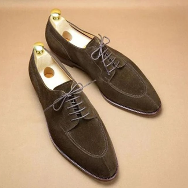 Vintage British Suede Leather Men's Casual Shoe