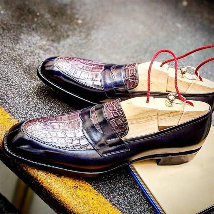 Men's Color Design Slip on Shoes