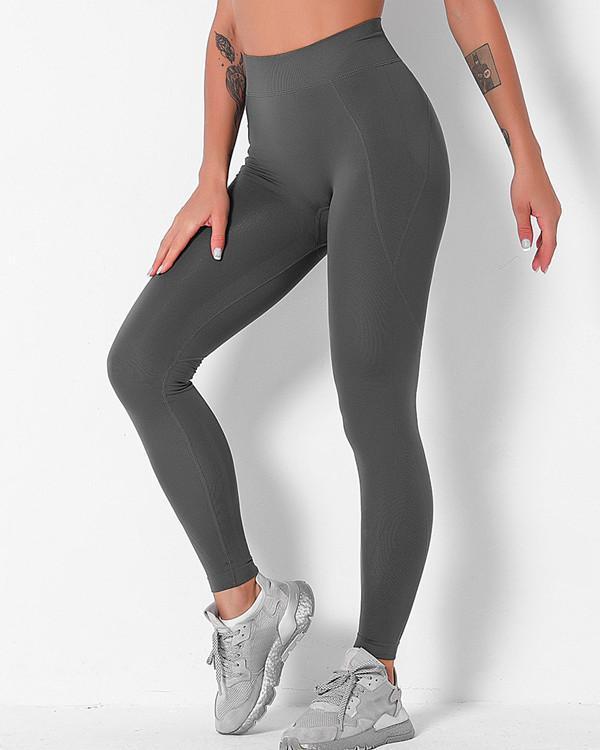 High Waist Stretch Slimming Butt Lift Leggings with Pockets