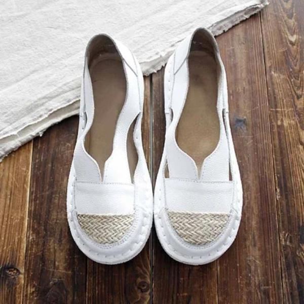 flat heel loafers