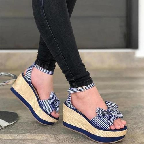 Ladies Stylish And Comfortable Bow Sandals