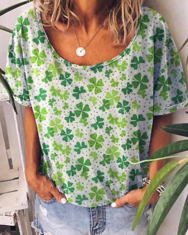 Women's Printed Summer Tops T-shirt