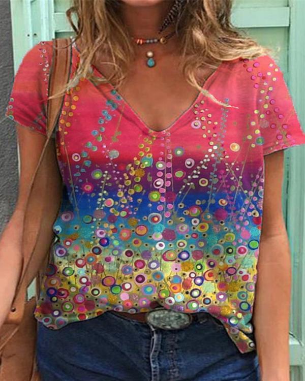Beautiful Flowers Short-sleeve Graphic T-Shirt