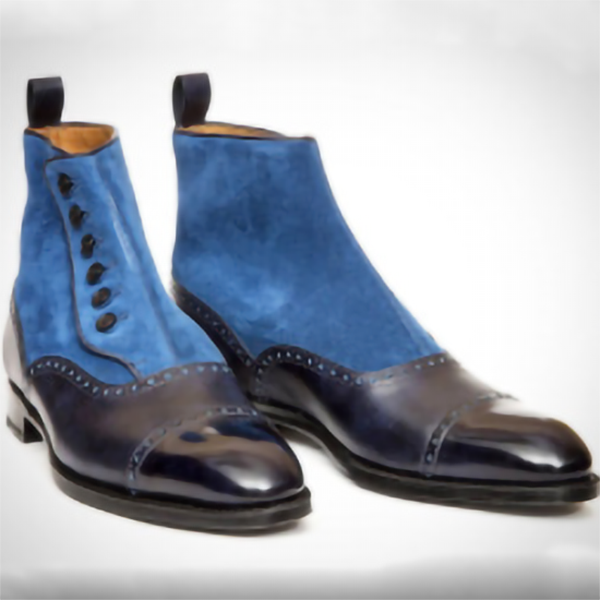 Men's Low-heel Gradient Low-top Trendy Boots
