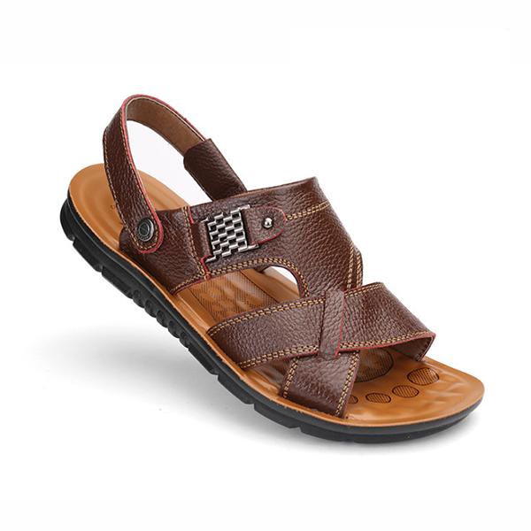Men's Casual Beach Leather Sandals