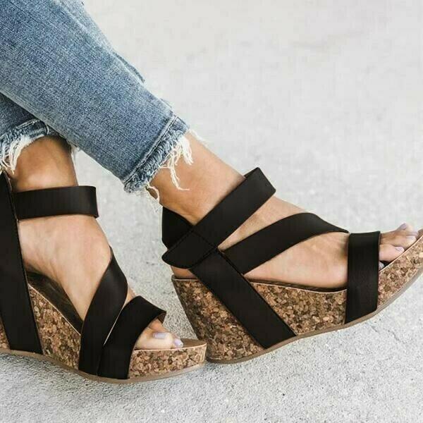Summer Casual Open-toed Wedge Sandals