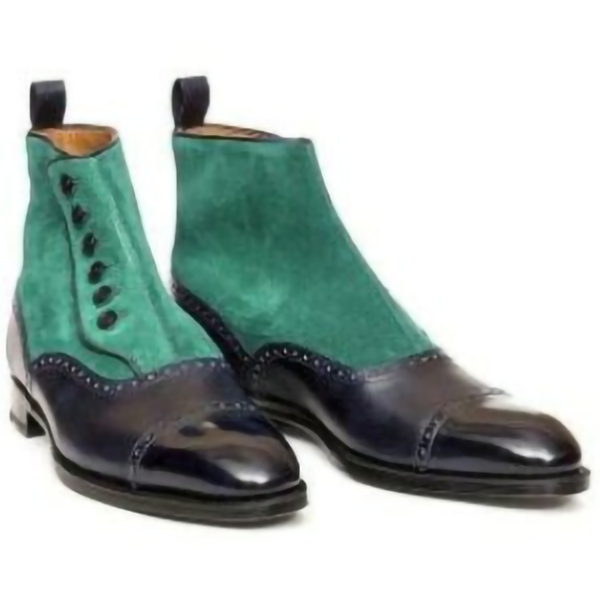 Men's Smooth Suede Colorblock Trendy Boots