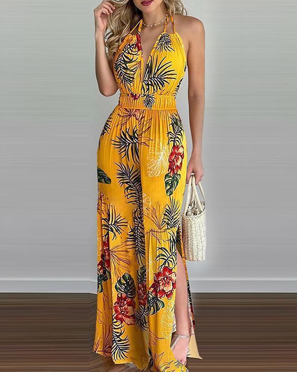 Women Summer Coconut Print Dress