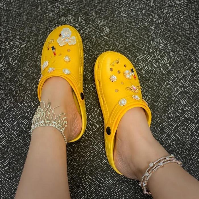 Slip On Sandals Outdoor Candy Color Thick Sole Eva Beach Clogs