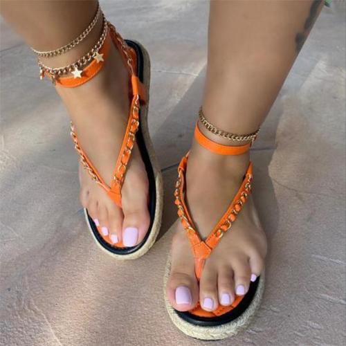 Ladies Fashion Cross Strap Flip-Flop Sandals