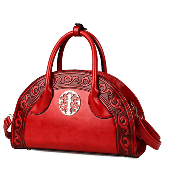 Women National Retro Handbag Folk Elegant Crossbody Bag