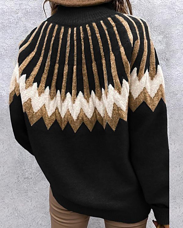 Highneck Long Sleeve Icelandic Sweater