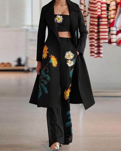 Women's Floral Print Fashion 3 Piece Sets